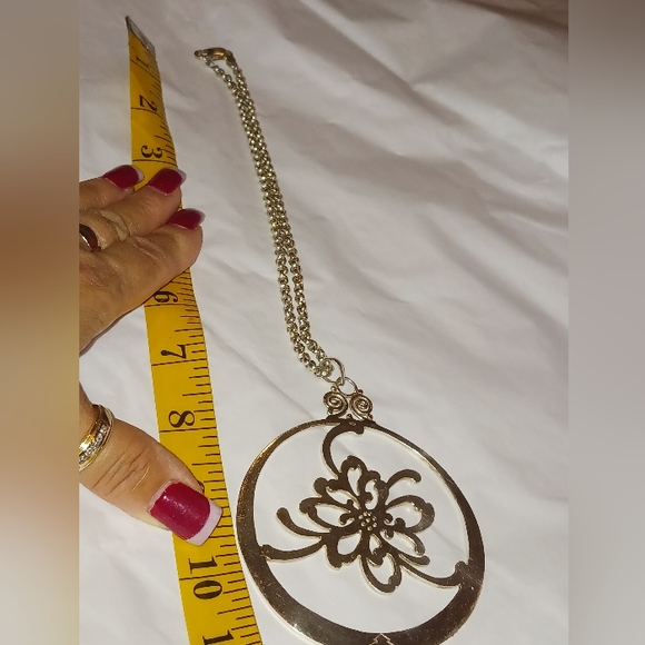 925 oversized pendant with chain (this is a choker necklace) - Picture 6 of 11